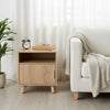 1 Door Compact Wooden Bedroom Bedside Cabinet Nightstand Side Table Storage Unit
