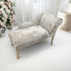 Elegant Upholstered Cream Chaise Longue Sofa with Right Armrest for Cozy Lounge