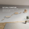 Cat Wall Shelves 6 Piece Wall Mounted Cat Acticity Canter Cat Climbing Furniture