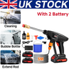 Portable Cordless Car High Pressure Washer Jet Water Wash Cleaner Gun 2 Battery