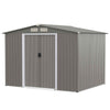 8’ x 6’ Outdoor Storage Shed Galvanized Steel Tool Shed