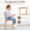 Kids Table and 2 Chairs Set Wooden Children Toddler Indoor Furniture Play Corner