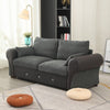 2/3 Seater Soft Fabric Deep Seat Sofa Settee Large Armrest Living Room Office