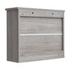 Bathroom Mirror Cabinet Wall Mounted Storage Unit MDF Wooden Shelves Vanity UK