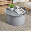 Side Table 70cm Round PP Anti UV Grey Living Home Furniture Lamp Coffee Seconds