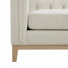 Dusk Chesterfield 3 Seater Sofa - Cream Linen RRP £999