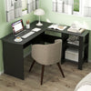L-Shaped Corner Computer Desk PC Table Writing Desk Workstation Home Office
