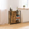 Industrial Storage Cabinet Freestanding Kitchen Cupboard w/3 Open Shelves & Door