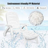 1/2X Sun Lounger Outdoor Garden Chair 5 Position Adjustable Patio Sunlounger Bed