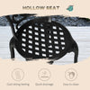3 Piece Patio Bistro Set Outdoor Table Set with Umbrella Hole Black