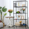 Metal Storage Rack On Wheels 5 Tier Wire Shelving Unit Kitchen Office Garage