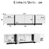 TV Stand Cabinet TV Unit with Low Panel Modern TV Cabinet for Living Room White