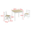 Kids Table and Chairs Set Wooden Preschoolers Children's Table with 2 Chairs Set