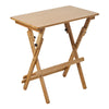 Portable Camping Bamboo Wooden Table Breakfast Writing Laptop Table Adjustable