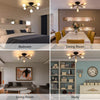 Chic LED Lamp Ceiling Light Modern Chandelier Living Room Bedroom Pendant Pndoog