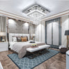 30CM Modern LED Crystal Ceiling Light Square Minimalist Lamp Living Room Zndpeah