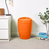 Storage Stool w/ Faux Leather Ottoman Seat Toys Holder ABS Plastic Foam | 51cm