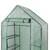 New Walk In Greenhouse PE Plastic Garden Grow Green House with 4 Shelves