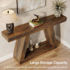 55-Inch Farmhouse Console Table, Wood Entrance Table for Hallway,Living Room