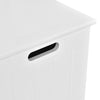 Wooden Laundry Cabinet Hamper Chest White Storage Cupboard Bin Household