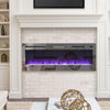 Electric 36" 40" 50" 60" LED Fireplace Wall Mounted Inset Into Wall Fire Heater
