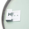 Sliver Large Round Mirror Geometric WallMount Bathroom Vanity Makeup Metal Frame