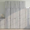 Highboard Grey Sonoma 80x42.5x249 Engineered Wood C3L7
