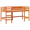 ' Loft Bed with Ladder Wax Brown 80x200 Solid Wood Pine Q6C9
