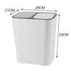 42/48 Litre Double Recycling Pedal Bin 2 Compartment Kitchen Rubbish/Waste Home