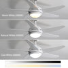 52"Ceiling Fan Chandelier Fan Light Remote Control/Reversible/Timer/3 Colour LED