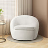 Teddy Fabric Swivel Chair Lounge Armchair Rotating Sofa Single Accent Tub Seat