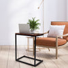 Sofa Side Table C-Shaped Industrial Coffee Snack Table Laptop Stand-Coffee