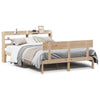 Bed Frame with Headboard 150x200 King Size Solid Wood Pine B4I6