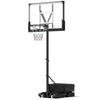 Portable Basketball Hoop with Impact Resistant Backboard