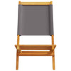 Folding Garden Chairs 6 pcs Anthracite Fabric and Solid Wood S2Z3