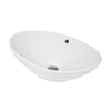 588 x 390mm Oval Countertop Vessel Wash Basin White Ceramic Bathroom Sink
