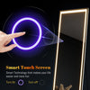 Full Length Mirror With LED Lights Touch Free Standing & Wall Mounted 160 x 50cm
