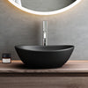 Countertop Basin Bathroom Sink Ceramic Oval Washbasin Sink Vessel