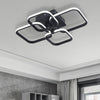 Square/Ring LED Ceiling Lamp Cool White Light Chandelier Fixture Bedroom Living