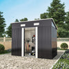 Metal Galvanized Steel Garden Shed Outdoor Bike Storage House Tool Sheds Roof