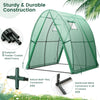 Outdoor Walk-in Tunnel Greenhouse Portable Greenhouse w/2 Zippered Doors Green