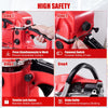 52cc Petrol Chainsaw 20" Bar 55cm Cut 2-Stroke Easy-starting Heavy Duty Wood Saw