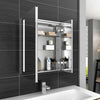 LED Bathroom Mirror Cabinet with Shaver Socket Infrared Sensor Wall Mounted