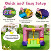 Inflatable Bounce House Kids Bouncy Castle(Without Blower)-Purple