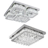 40/50cm Flush Mount Modern Square Ceiling Chandelier Crystal Light Lamp Pendant