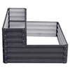 Galvanised Raised Bed Garden Outdoor Elevated Planter Box, Oval/L Shape/Ladder