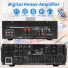 Digital Power Amplifier Bluetooth Stereo HiFi Audio 2CH USB SD FM Car Home NEW