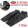 Heavy Duty Plastic Car Ramps 2.5 Ton Capacity 1 Pair Vehicles Garage Car Service