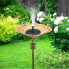 UK Bird Bath Water Seed Feeder Cast Iron Round Flower Petal Wild Garden Ornament