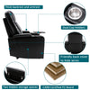 Electric Pu Leather Recliner Chair W/ USB Charge Port Sofa Gaming Home Armchair